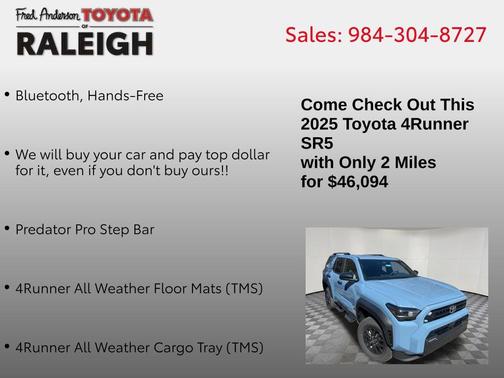 2025 Toyota 4Runner SR5