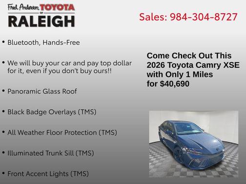 2026 Toyota Camry XSE