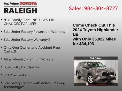 2024 Toyota Highlander LE