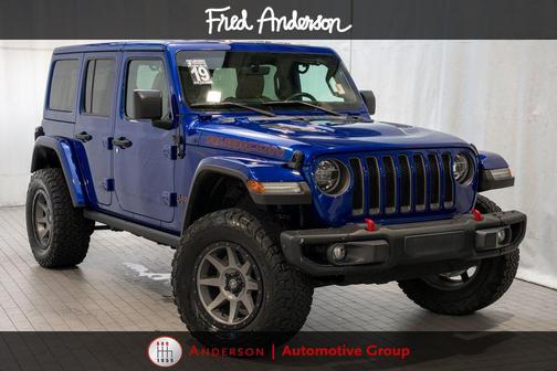 Ocean Blue Metallic Clearcoat 2019 Jeep Wrangler Unlimited Rubicon