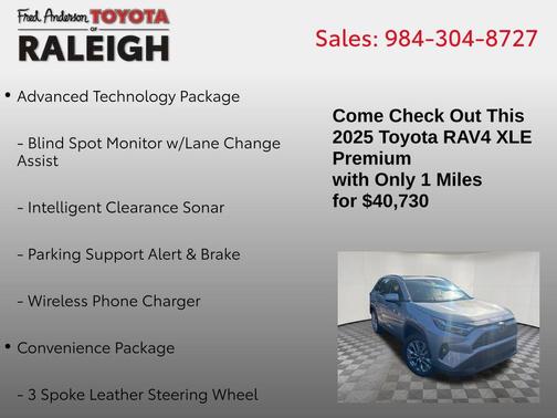 2025 Toyota RAV4 XLE Premium