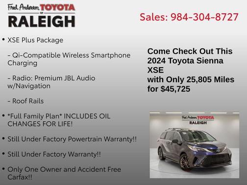 2024 Toyota Sienna XSE 7 Passenger