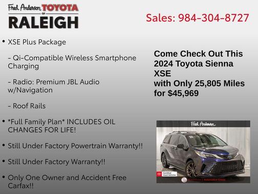 2024 Toyota Sienna XSE 7 Passenger