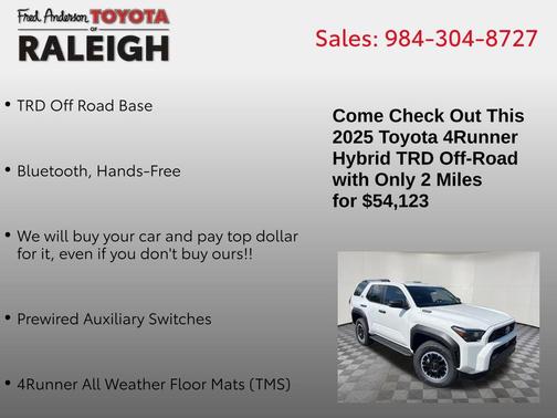 2025 Toyota 4Runner TRD Off Road