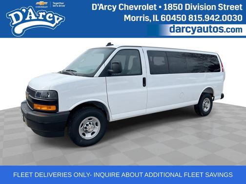 Summit White 2025 Chevrolet Express 3500 LS