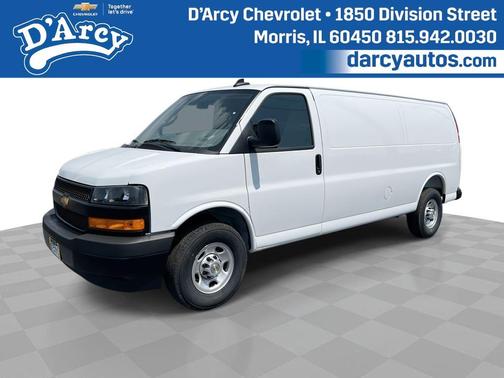 Summit White 2025 Chevrolet Express 3500 Work Van