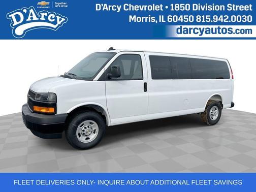 Summit White 2025 Chevrolet Express 3500 LS