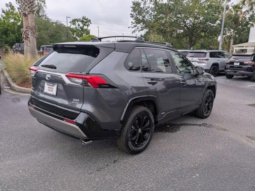Magnetic Gray Metallic/Midnight Black Metallic 2025 Toyota RAV4 Hybrid SE