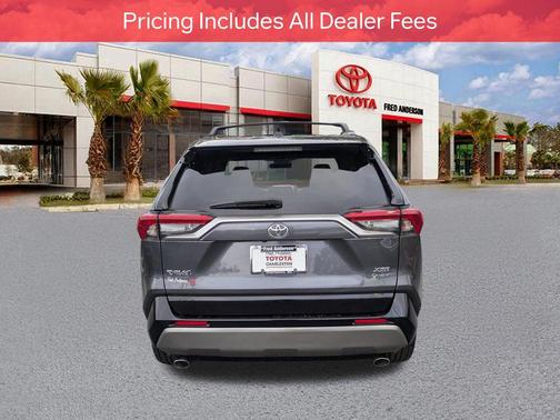 Magnetic Gray Metallic/Midnight Black Metallic 2025 Toyota RAV4 Hybrid SE