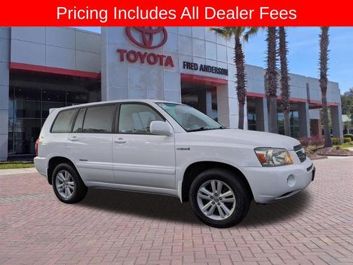 Super White 2007 Toyota Highlander Hybrid Limited