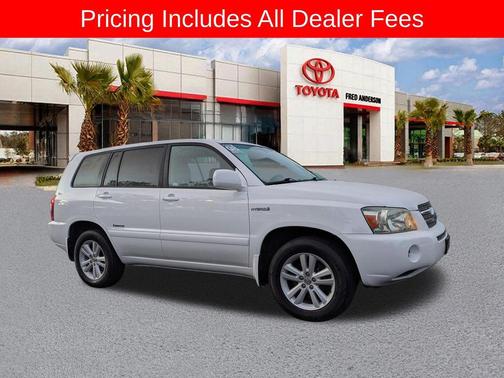 Super White 2007 Toyota Highlander Hybrid Limited