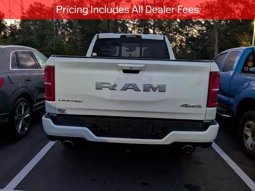 Ivory White Tri-Coat Pearlcoat 2025 RAM 1500 Limited