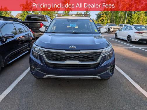 Dark Ocean Blue/White Roof 2021 Kia Seltos S