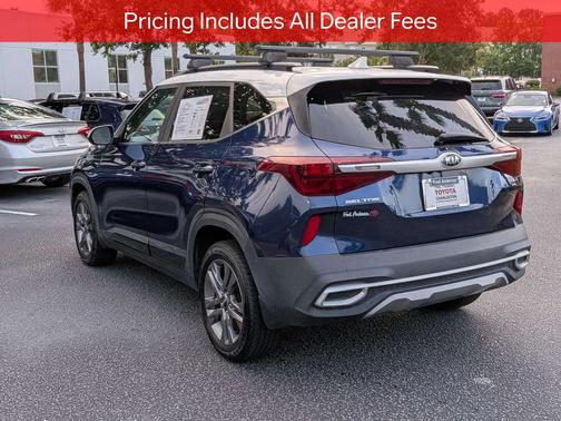 Dark Ocean Blue/White Roof 2021 Kia Seltos S