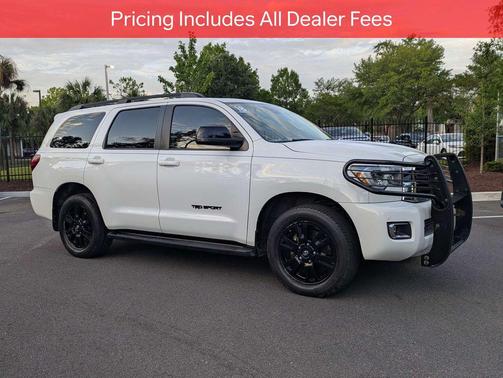 Super White 2018 Toyota Sequoia TRD Sport