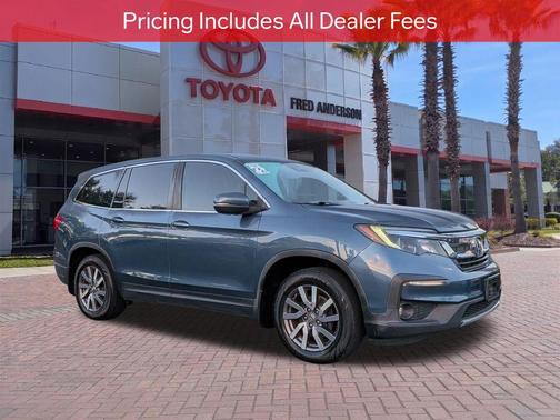 Steel Sapphire Metallic 2021 Honda Pilot AWD EX