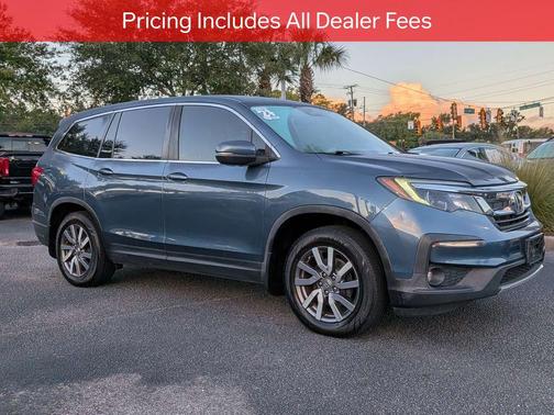 Steel Sapphire Metallic 2021 Honda Pilot AWD EX