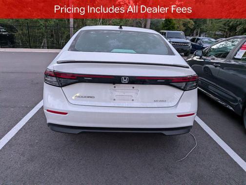 Platinum White 2023 Honda Accord Hybrid Sport