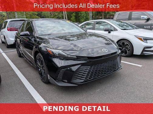 Midnight Black Metallic 2025 Toyota Camry SE