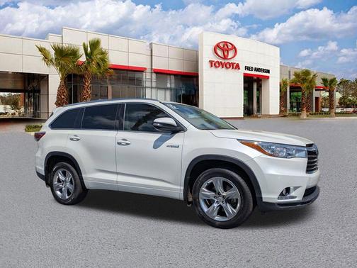 Blizzard Pearl 2015 Toyota Highlander Hybrid Limited
