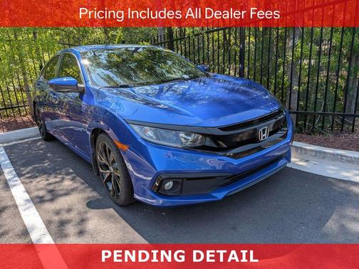 Aegean Blue Metallic 2019 Honda Civic Sport