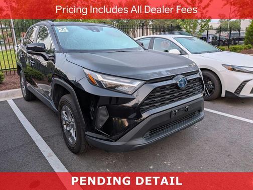 Midnight Black Metallic 2024 Toyota RAV4 Hybrid XLE
