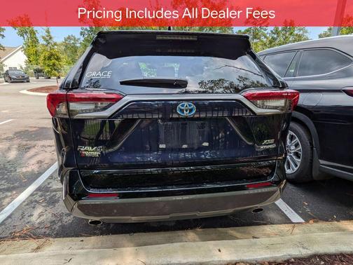 Blue Print/Midnight Black Metallic 2021 Toyota RAV4 Hybrid SE