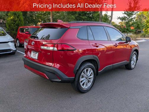 Barcelona Red Metallic 2022 Toyota Corolla Cross LE