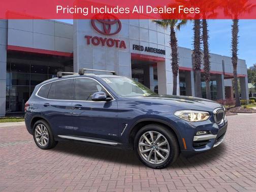 Phytonic Blue Metallic 2018 BMW X3 xDrive30i