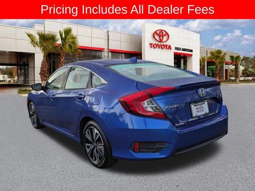 Aegean Blue Metallic 2017 Honda Civic EX-T