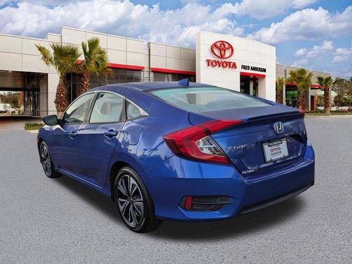 Aegean Blue Metallic 2017 Honda Civic EX-T