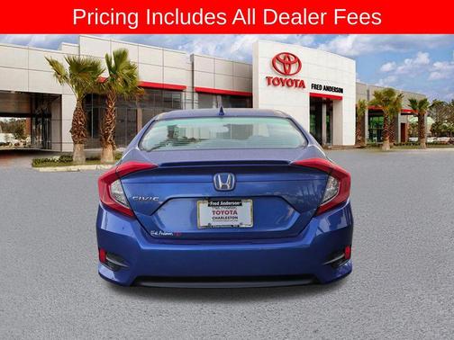 Aegean Blue Metallic 2017 Honda Civic EX-T