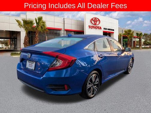 Aegean Blue Metallic 2017 Honda Civic EX-T