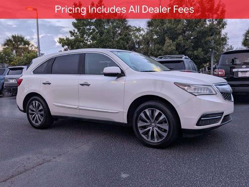 Diamond White Pearl 2015 Acura MDX 3.5L Technology Package