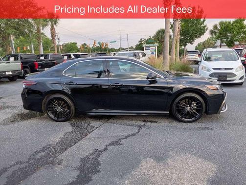 Midnight Black Metallic 2021 Toyota Camry XSE