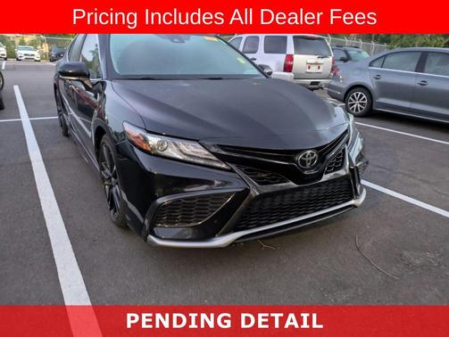 Midnight Black Metallic 2021 Toyota Camry XSE