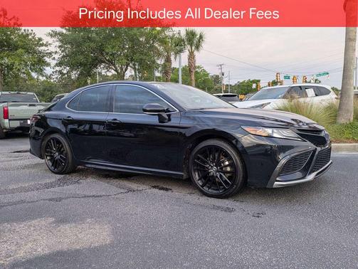 Midnight Black Metallic 2021 Toyota Camry XSE