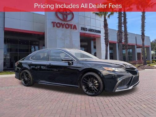 Midnight Black Metallic 2021 Toyota Camry XSE