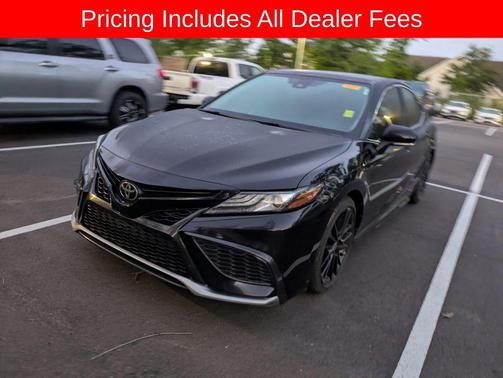 Midnight Black Metallic 2021 Toyota Camry XSE