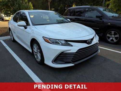 Super White 2021 Toyota Camry LE