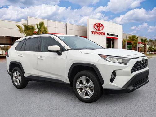 Super White 2021 Toyota RAV4 XLE