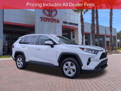 Super White 2021 Toyota RAV4 XLE