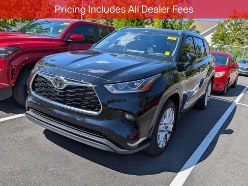Midnight Black Metallic 2026 Toyota Highlander Limited