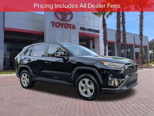 Midnight Black Metallic 2021 Toyota RAV4 Hybrid XLE