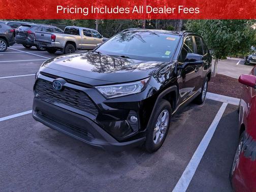 Midnight Black Metallic 2021 Toyota RAV4 Hybrid XLE