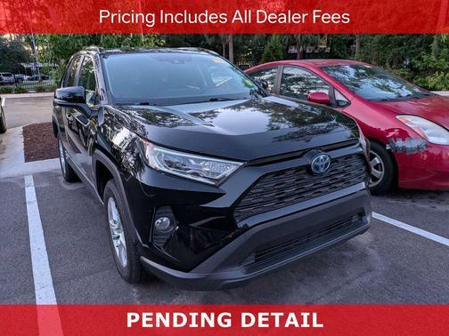Midnight Black Metallic 2021 Toyota RAV4 Hybrid XLE