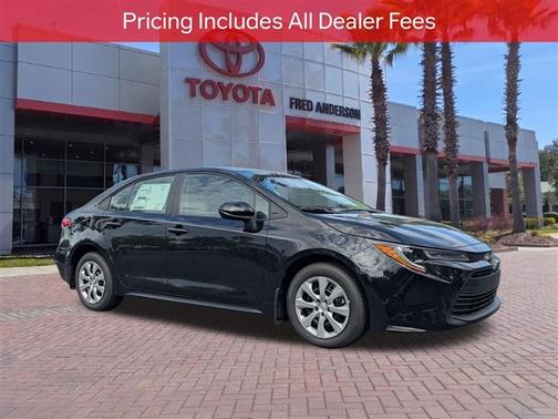 Midnight Black Metallic 2026 Toyota Corolla LE