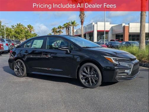 Midnight Black Metallic 2026 Toyota Corolla XSE