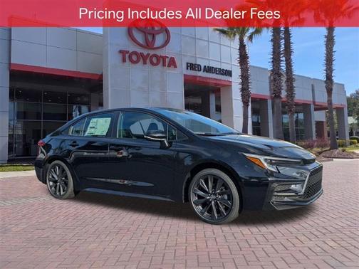 Midnight Black Metallic 2026 Toyota Corolla XSE