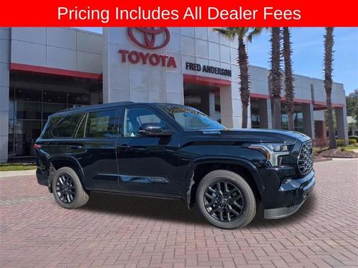 Midnight Black Metallic 2026 Toyota Sequoia Platinum